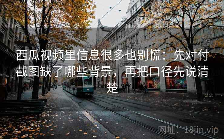 西瓜视频里信息很多也别慌：先对付截图缺了哪些背景，再把口径先说清楚